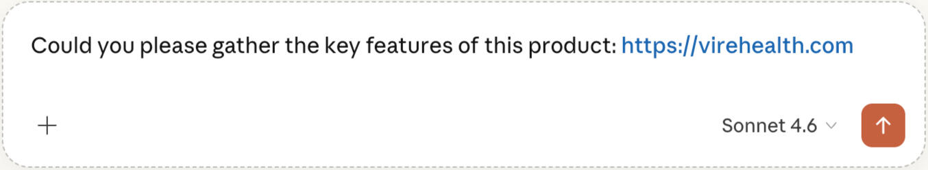 Prompt using Claude Prompt for gathering key features using Claude